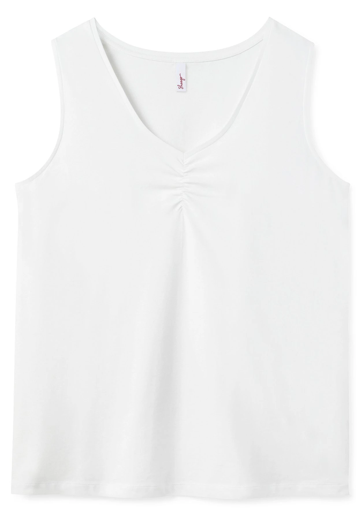 Sheego Tanktop Mit Kräuselung Am V-Ausschnitt 3 Sheego Tanktop Mit Kräuselung Am V-Ausschnitt – Bild 3