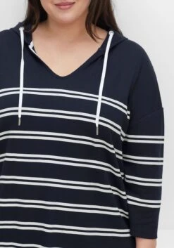 Sheego Shirtkleid Mit Streifen Und Kapuze 10 Sheego Shirtkleid Mit Streifen Und Kapuze -Shego Kleidung Geschaft 14509400937 04G4O 02 SH
