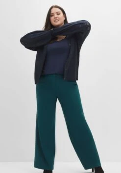 Sheego Weite Hose Mit Streifenstruktur, Extralanges Bein -Shego Kleidung Geschaft 14520701685 04GUU 02 SH