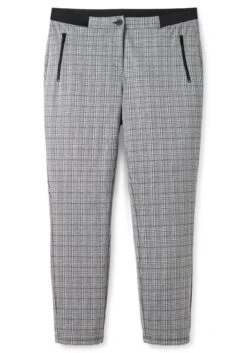 Sheego Schmale Hose Im Karomuster, Mit Teilgummibund -Shego Kleidung Geschaft 14530400404 04GX3 00 SH