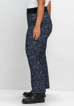 Sheego Leggings Mit Blumendruck, In Bootcut-Form -Shego Kleidung Geschaft 14531000347 04KQ7 02 SH