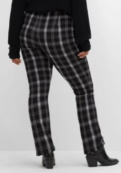 Gerade Hose Im Karomuster, Mit Elastischem Bund -Shego Kleidung Geschaft 14532301648 04H3K 02 SH