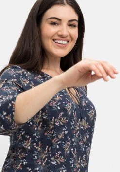 Sheego Jerseykleid In Midilänge, Mit Blumendruck -Shego Kleidung Geschaft 14555900035 04IHJ 02 SH