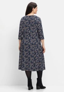 Sheego Jerseykleid In Midilänge, Mit Blumendruck -Shego Kleidung Geschaft 14555900035 04IHM 02 SH