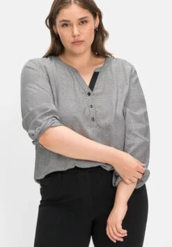 Sheego Karierte Tunika Mit V-Ausschnitt Und Kurzer Knopfleiste 11 Sheego Karierte Tunika Mit V-Ausschnitt Und Kurzer Knopfleiste -Shego Kleidung Geschaft 14559701491 04J4G 03 SH