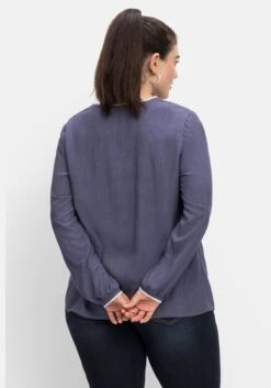 Sheego Tunika Mit V-Ausschnitt Und Kontrastdetails -Shego Kleidung Geschaft 14567000047 04J02 02 SH