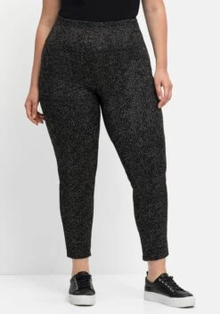 Sheego Leggings In Salz- Und-Pfeffer-Optik 11 Sheego Leggings In Salz- Und-Pfeffer-Optik -Shego Kleidung Geschaft 14570300289 04IPD 02 SH