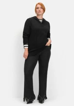 Sheego Bootcut-Jeans Mit Fransensaum In Zickzack-Form 11 Sheego Bootcut-Jeans Mit Fransensaum In Zickzack-Form -Shego Kleidung Geschaft 14570600341 04IQZ 02 SH