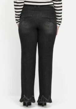 Sheego Bootcut-Jeans Mit Fransensaum In Zickzack-Form 9 Sheego Bootcut-Jeans Mit Fransensaum In Zickzack-Form -Shego Kleidung Geschaft 14570600341 04IR0 02 SH