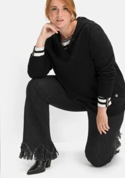 Sheego Bootcut-Jeans Mit Fransensaum In Zickzack-Form 13 Sheego Bootcut-Jeans Mit Fransensaum In Zickzack-Form -Shego Kleidung Geschaft 14570600341 04IR6 02 SH