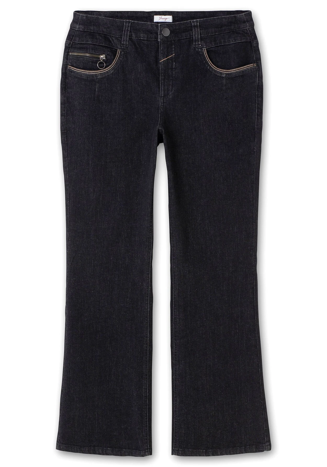 Sheego Bootcut-Jeans Mit Kontrast-Stickerei, Extralang 4 Sheego Bootcut-Jeans Mit Kontrast-Stickerei, Extralang – Bild 4