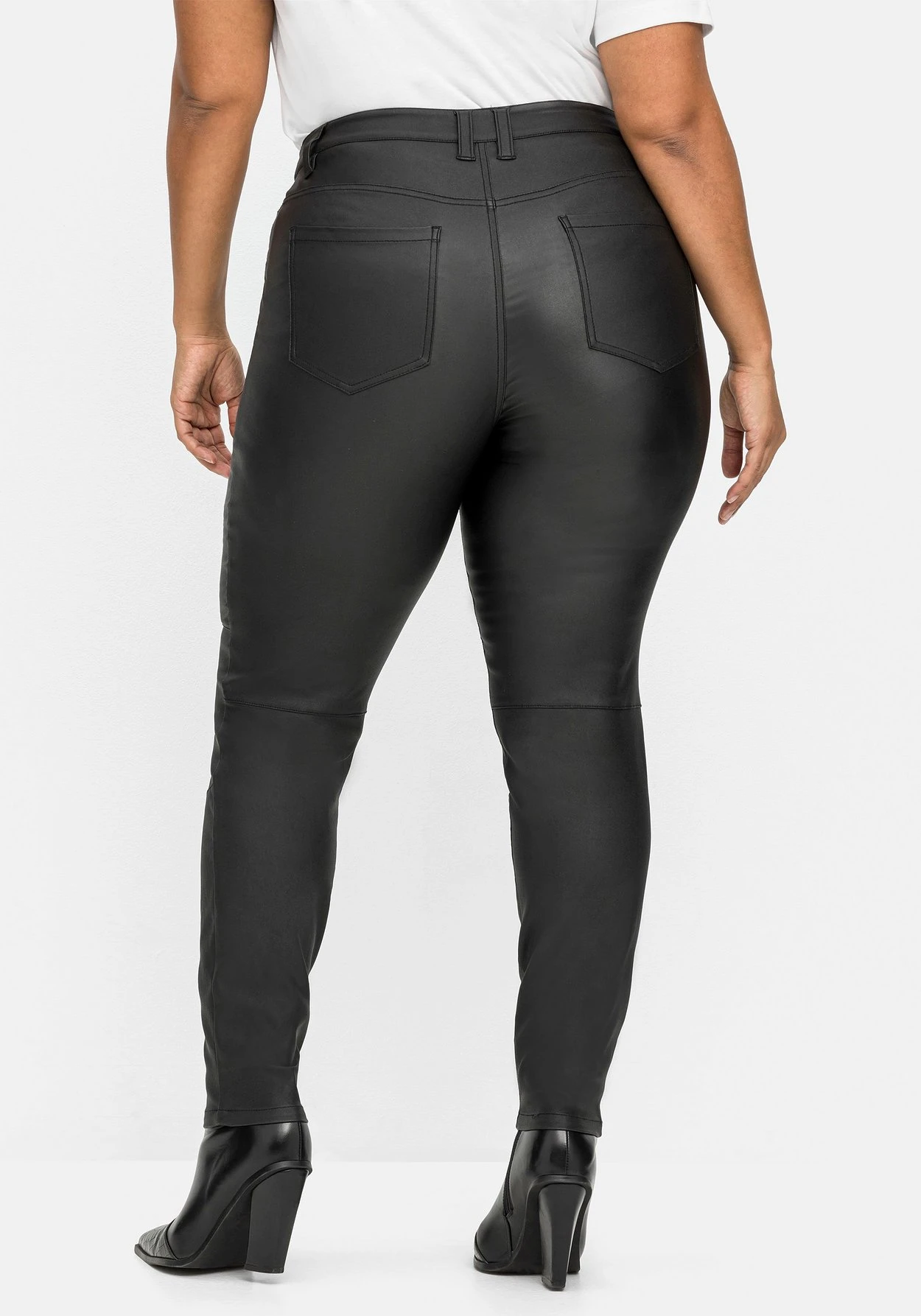 Schmale Stretchhose Mit Leichtem Schimmer 3 Schmale Stretchhose Mit Leichtem Schimmer – Bild 3