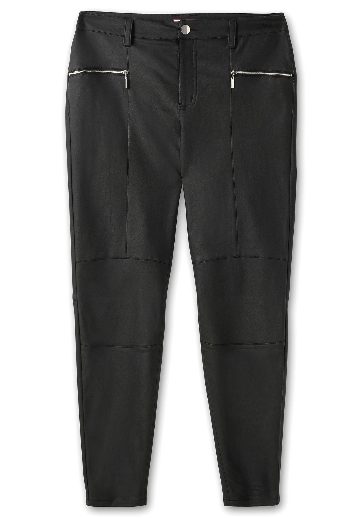 Schmale Stretchhose Mit Leichtem Schimmer 4 Schmale Stretchhose Mit Leichtem Schimmer – Bild 4