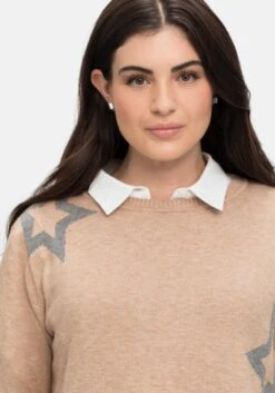 Sheego Pullover Mit U-Boot-Ausschnitt Und Stern-Intarsien 10 Sheego Pullover Mit U-Boot-Ausschnitt Und Stern-Intarsien -Shego Kleidung Geschaft 14579600787 04J8W 02 SH