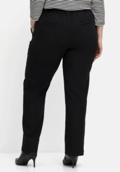 Sheego Gerade Hose Mit Gummibund Und Satinpiping -Shego Kleidung Geschaft 14579700289 04IJK 02 SH