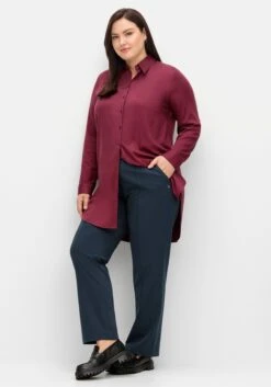 Sheego Gerade Businesshose Mit Biesen Und Teilgummibund -Shego Kleidung Geschaft 14580900035 04UVE 02 SH