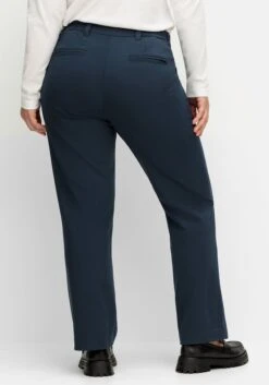 Sheego Gerade Businesshose Mit Biesen Und Teilgummibund -Shego Kleidung Geschaft 14580900035 04UVK 02 SH