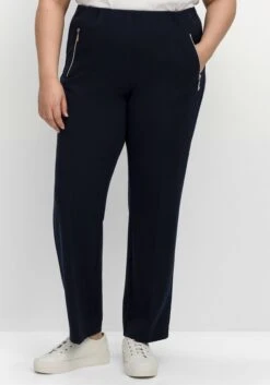 Sheego Schlupfhose Mit Bügelfalten Und Deko-Zipper 13 Sheego Schlupfhose Mit Bügelfalten Und Deko-Zipper -Shego Kleidung Geschaft 14581100035 04M8F 02 SH