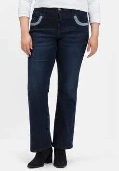 Sheego Bootcut-Jeans Mit Kontrastdetails -Shego Kleidung Geschaft 14583400331 04IME 04 SH