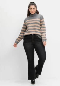 Sheego Bootcut-Jeans Mit 3D-Catfaces 11 Sheego Bootcut-Jeans Mit 3D-Catfaces -Shego Kleidung Geschaft 14583500341 04IP1 02 SH