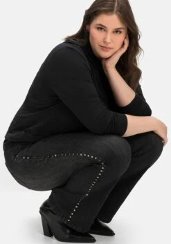 Sheego Bootcut-Jeans Mit Nieten Seitlich, In High-Heel-Länge -Shego Kleidung Geschaft 14589300341 04IW6 02 SH