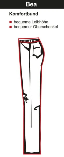 Gerade 7/8-Hose Mit Komfortbund, Bügelfreie Qualität -Shego Kleidung Geschaft 14619100010 08 SH