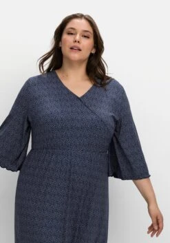 Sheego Jerseykleid In Wickeloptik, Mit Minimalprint 11 Sheego Jerseykleid In Wickeloptik, Mit Minimalprint -Shego Kleidung Geschaft 14676702119 04LFR 02 SH