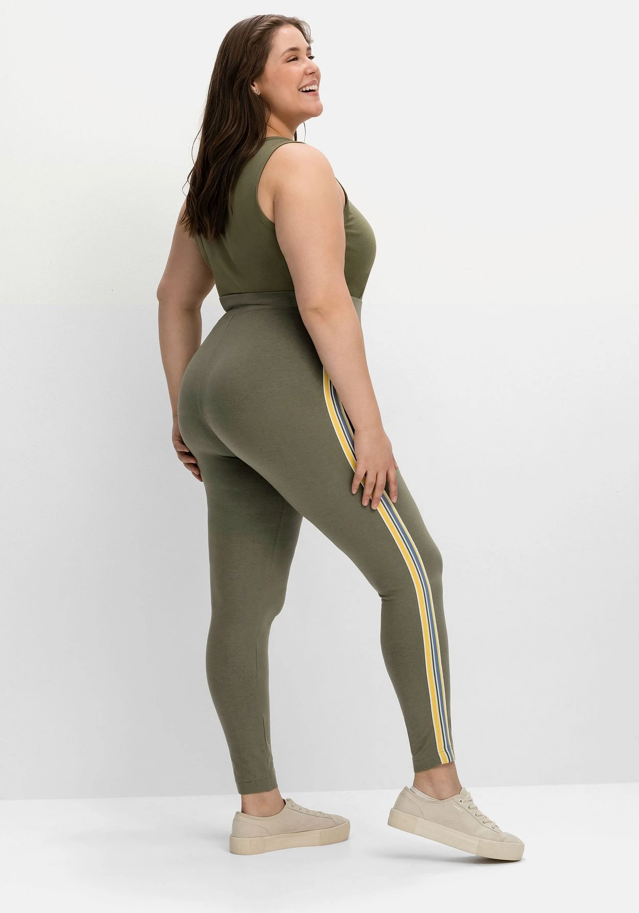 Sheego Leggings Mit Seitlichem Galonstreifen 2 Sheego Leggings Mit Seitlichem Galonstreifen – Bild 2