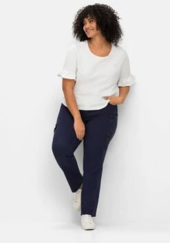 Cargohose Mit Blumenstickerei -Shego Kleidung Geschaft 14696200018 04M2K 02 SH