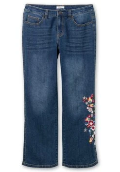 Bootcut-Jeans Mit Blumenstickerei Seitlich Am Bein 9 Bootcut-Jeans Mit Blumenstickerei Seitlich Am Bein -Shego Kleidung Geschaft 14696300053 04M75 00 SH