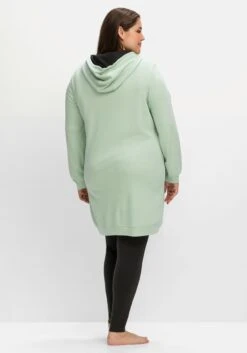 Sheego Kapuzensweatkleid Mit Kontrastdetails, Aus Interlock -Shego Kleidung Geschaft 14697500133 04LVL 02 SH