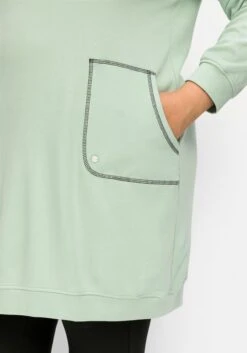 Sheego Kapuzensweatkleid Mit Kontrastdetails, Aus Interlock -Shego Kleidung Geschaft 14697500133 04LVX 02 SH