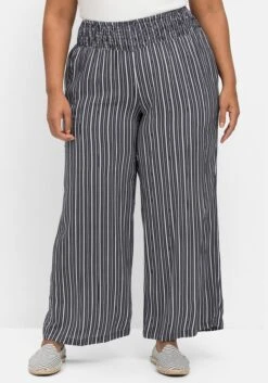 Sheego Gestreifte Strandhose Mit Weitem Bein -Shego Kleidung Geschaft 14768701739 04MXH 02 SH