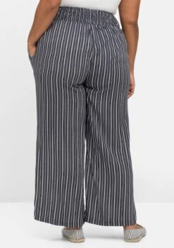 Sheego Gestreifte Strandhose Mit Weitem Bein -Shego Kleidung Geschaft 14768701739 04MXL 02 SH