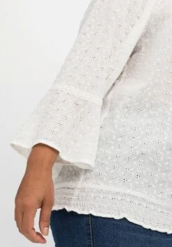 Tunika Mit Lochstickerei Und Carmen-Ausschnitt 10 Tunika Mit Lochstickerei Und Carmen-Ausschnitt -Shego Kleidung Geschaft 14769100010 04MWU 02 SH