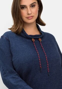Sheego Sweatshirt In Denim-Optik, Mit Streifenbündchen 11 Sheego Sweatshirt In Denim-Optik, Mit Streifenbündchen -Shego Kleidung Geschaft 14777600330 04OAQ 00 SH