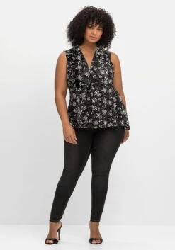 Mesh-Top Mit Alloverprint Und Reißverschluss -Shego Kleidung Geschaft 14791801491 04N77 02 SH