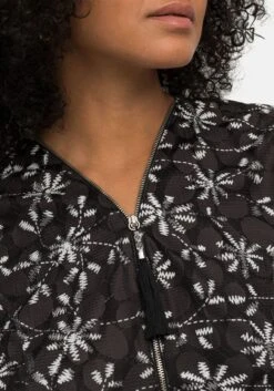 Mesh-Top Mit Alloverprint Und Reißverschluss -Shego Kleidung Geschaft 14791801491 04N78 02 SH