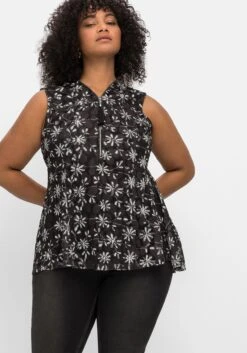 Mesh-Top Mit Alloverprint Und Reißverschluss -Shego Kleidung Geschaft 14791801491 04N79 02 SH