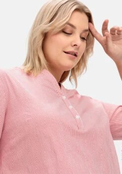 Sheego Gestreifte Longtunika Mit Knopfleiste -Shego Kleidung Geschaft 14800802157 04N3V 02 SH