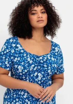 Jerseykleid Mit Blumendruck Und Herzausschnitt 10 Jerseykleid Mit Blumendruck Und Herzausschnitt -Shego Kleidung Geschaft 14821301463 04PLI 02 SH