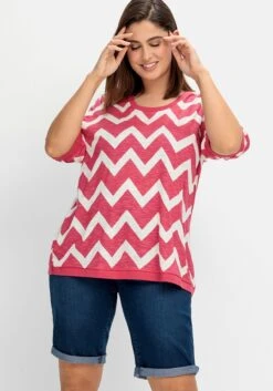 Sheego Schmale Jeans-Bermudas, Mit Gummibund -Shego Kleidung Geschaft 14877300330 04PN9 02 SH