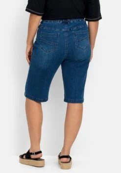 Sheego Jeans-Bermudas Mit Gummibund Und Teilungsnähten -Shego Kleidung Geschaft 14880400053 04PNB 01 SH