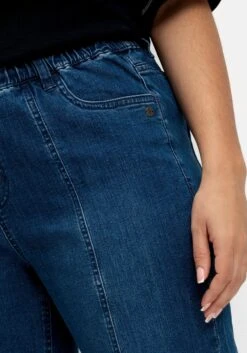 Sheego Jeans-Bermudas Mit Gummibund Und Teilungsnähten -Shego Kleidung Geschaft 14880400053 04PNE 02 SH