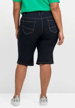 Sheego Twill-Bermudas Mit Kontrastfarbenem Bindebändchen -Shego Kleidung Geschaft 14880500035 04PWF 02 SH