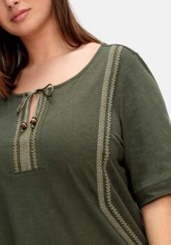 Sheego Shirt Mit Spitzenbesatz, Im Leinen-Mix 10 Sheego Shirt Mit Spitzenbesatz, Im Leinen-Mix -Shego Kleidung Geschaft 14883800172 04QEY 01 SH