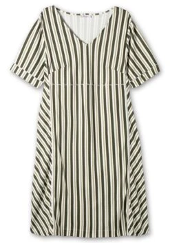 Sheego Jerseykleid Im Streifen-Design, Mit V-Ausschnitt 8 Sheego Jerseykleid Im Streifen-Design, Mit V-Ausschnitt -Shego Kleidung Geschaft 14884902142 04Q11 00 SH