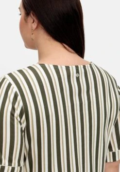 Sheego Jerseykleid Im Streifen-Design, Mit V-Ausschnitt 9 Sheego Jerseykleid Im Streifen-Design, Mit V-Ausschnitt -Shego Kleidung Geschaft 14884902142 04Q15 02 SH