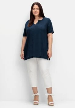 Sheego Tunika In Crêpe-Qualität, Mit Karree-Ausschnitt 9 Sheego Tunika In Crêpe-Qualität, Mit Karree-Ausschnitt -Shego Kleidung Geschaft 14886600035 04QKK 02 SH