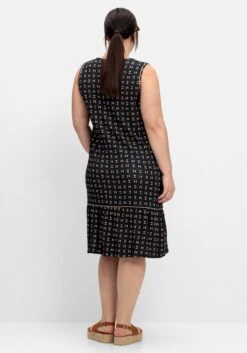 Sheego Ärmelloses Jerseykleid Mit Volant Am Saum -Shego Kleidung Geschaft 14887402119 04QET 02 SH